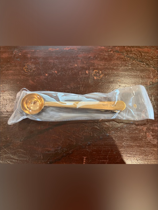 Alcami Other - Gold colour Alcami Coffee Scoop Spoon with clip - Metal Measuring Spoon